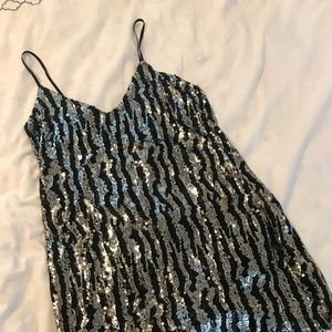 Sparkle & Fade Sequin Sleeveless Dress